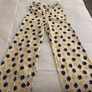 Zara High Waisted Patterned Jeans